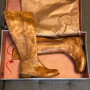 Bed Stu Brown Over the Knee Leather Boots